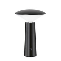 AKKU-TISCHLEUCHTE Pinto 13,9/21 cm  - Schwarz, Design, Kunststoff (13,9/21cm) - Schöner Wohnen