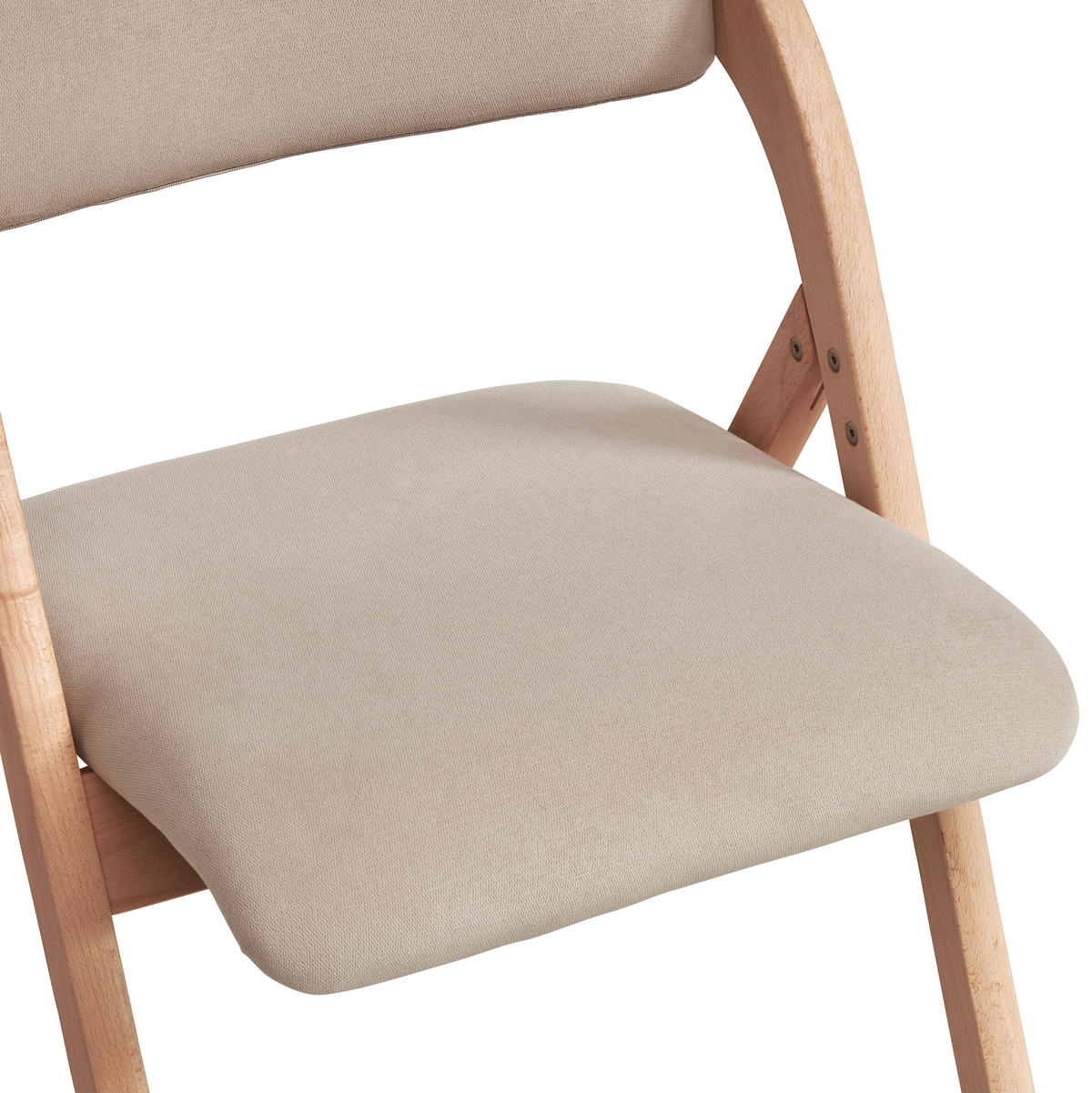 ARMLEHNSTUHL Samt  - Beige/Naturfarben, Modern, Holz/Textil (52/78/53cm) - MID.YOU