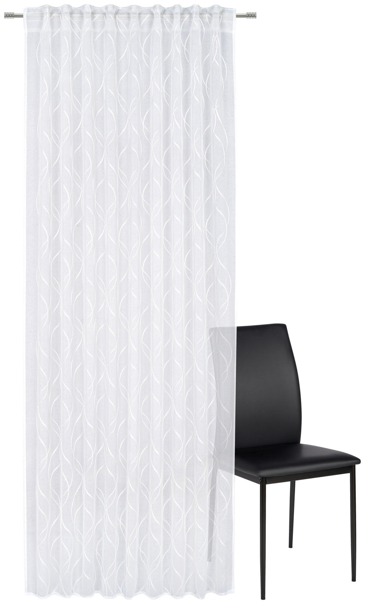 FERTIGVORHANG  - Weiss, Basics, Textil (140/245cm) - Esposa