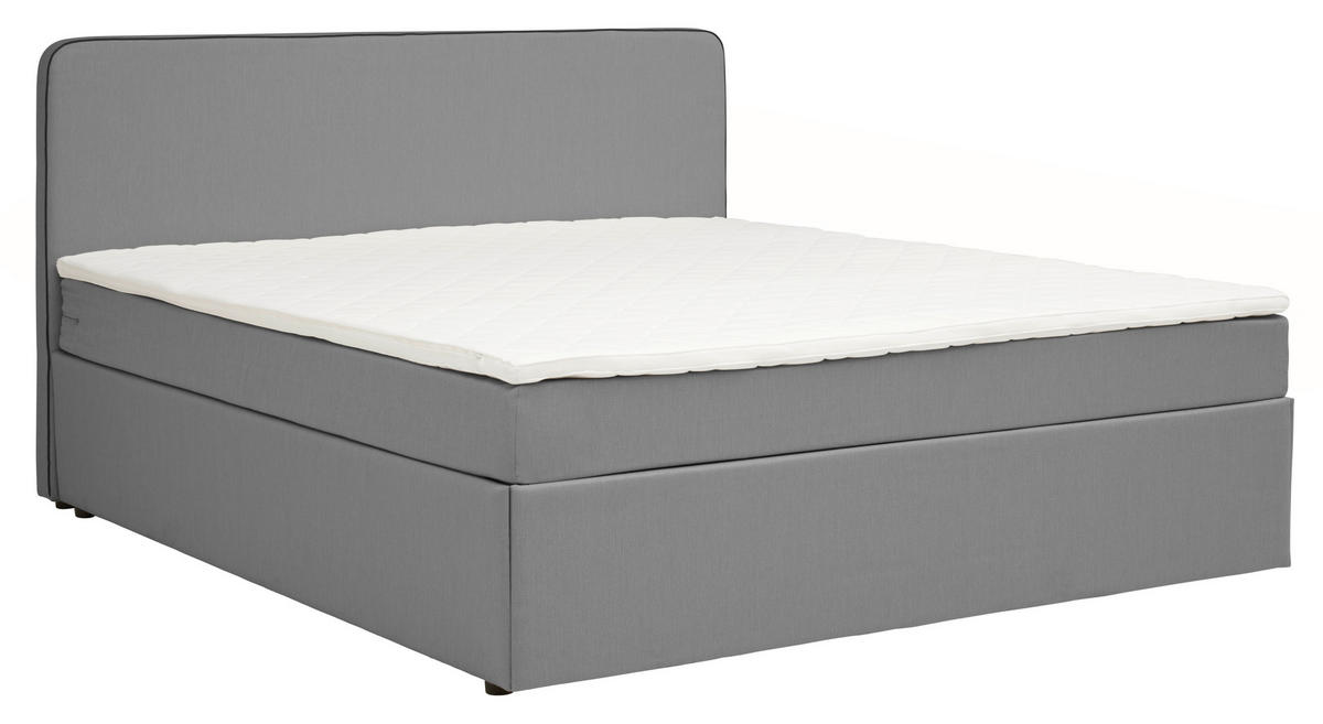 BOXBETT 160/200 cm  in Hellgrau  - Hellgrau, KONVENTIONELL, Holz (160/200cm) - P & B