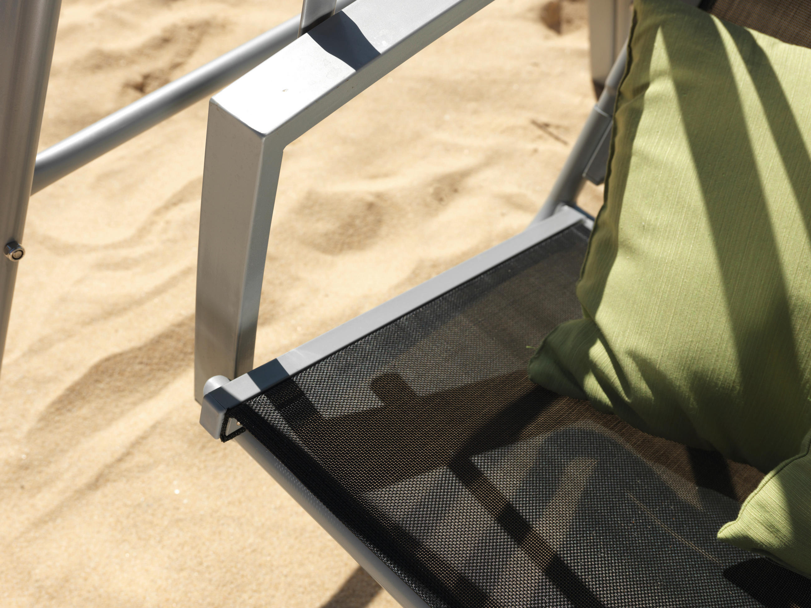 BALANSOAR HOLLYWOOD 190/176/122 cm  - argintiu/negru, Design, metal/textil (190/176/122cm) - Ambia Garden
