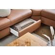 ECKSOFA in Echtleder Braun  239/271 cm  - Schwarz/Braun, Design, Leder/Metall (239/271cm) - Cantus