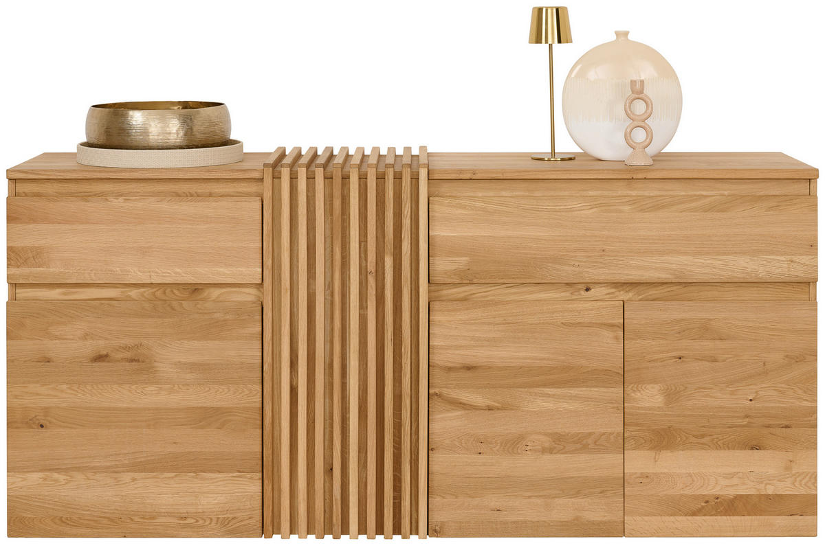 SIDEBOARD ekfärgad  188.8/86.5/44 cm  - ekfärgad, Natur, trä (188.8/86.5/44cm) - Linea Natura