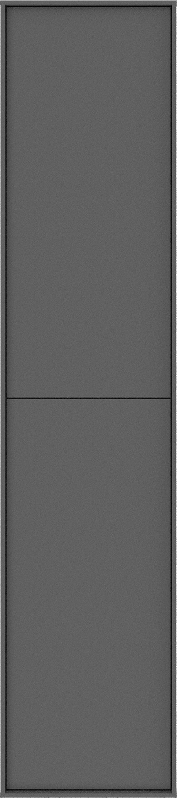 HOCHSCHRANK 40/180/35 cm  - Anthrazit, MODERN, Glas/Holzwerkstoff (40/180/35cm) - Welnova