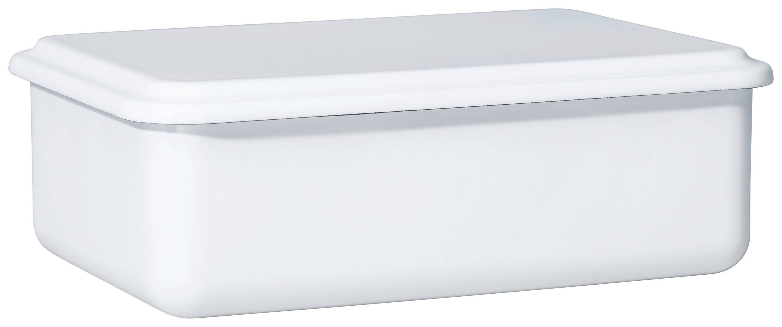 FRISCHHALTEDOSE 1,5 l  - Weiß, Basics, Metall (23,40/15,70/7,70cm) - Riess