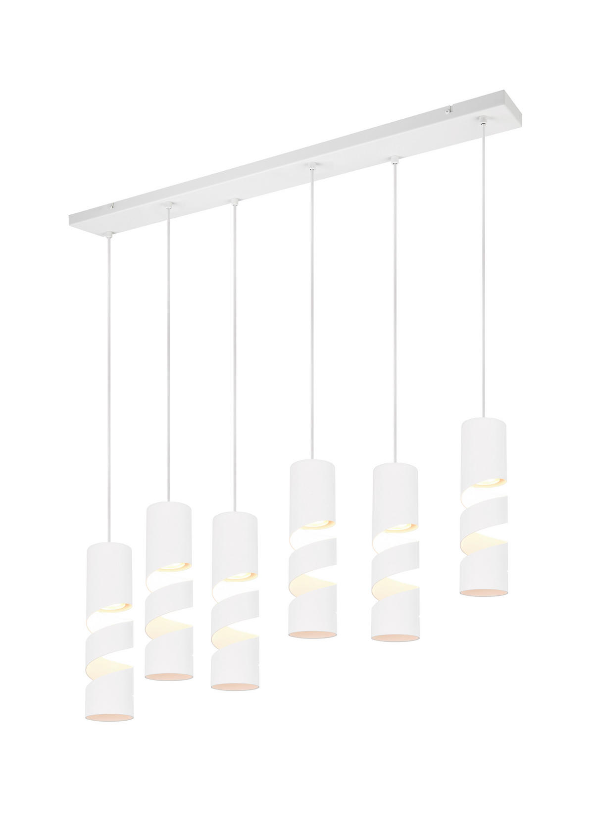 PENDELLEUCHTE 100/14/150 cm   - Weiß, KONVENTIONELL, Metall (100/14/150cm) - Trio Leuchten