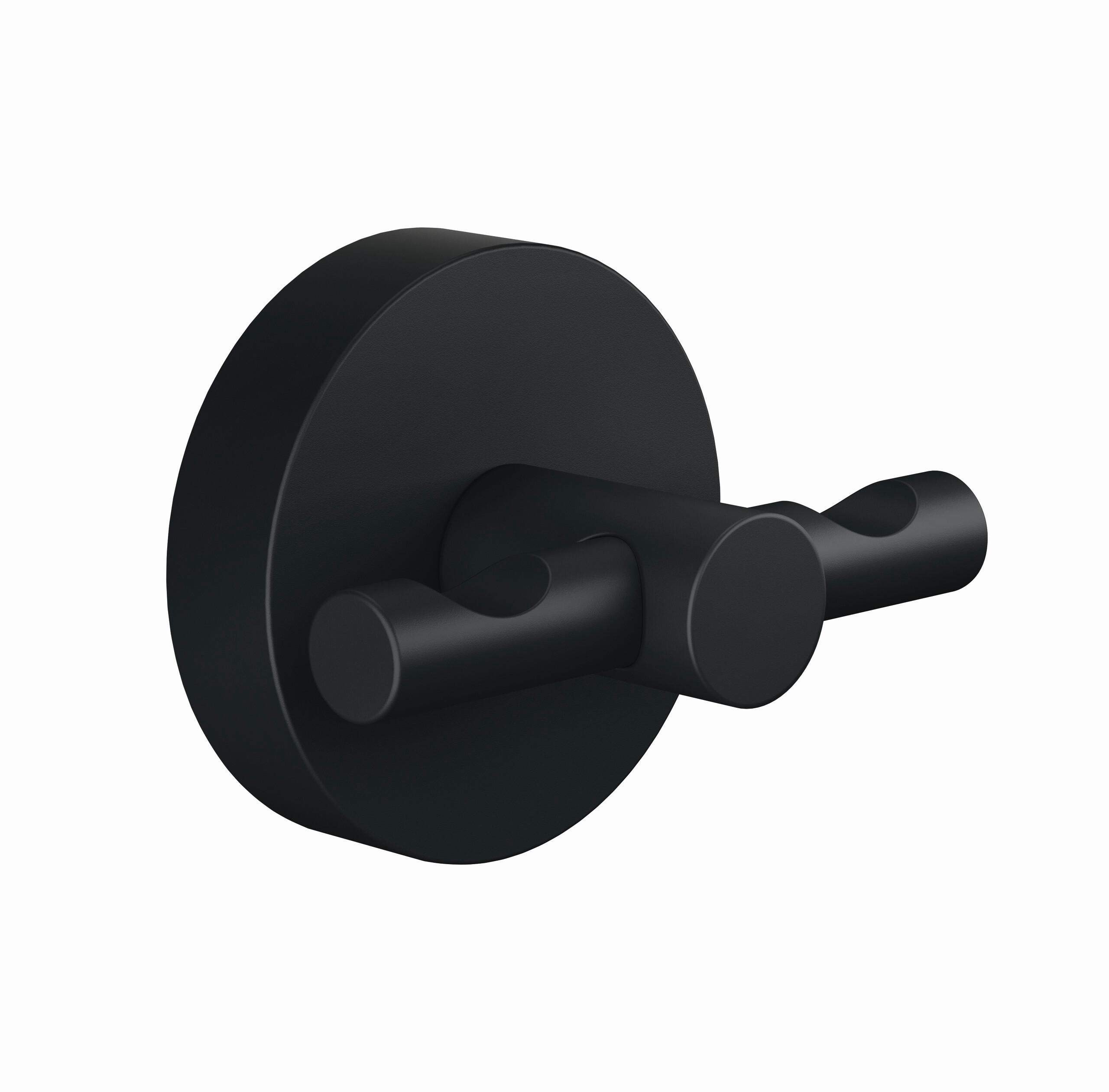 WANDHAKEN  in Schwarz  - Schwarz, Trend, Metall (6,5/5,3/5cm) - Tesa