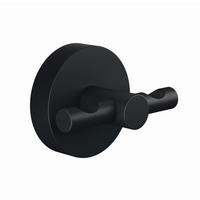 WANDHAKEN  in Schwarz  - Schwarz, Trend, Metall (6,5/5,3/5cm) - Tesa
