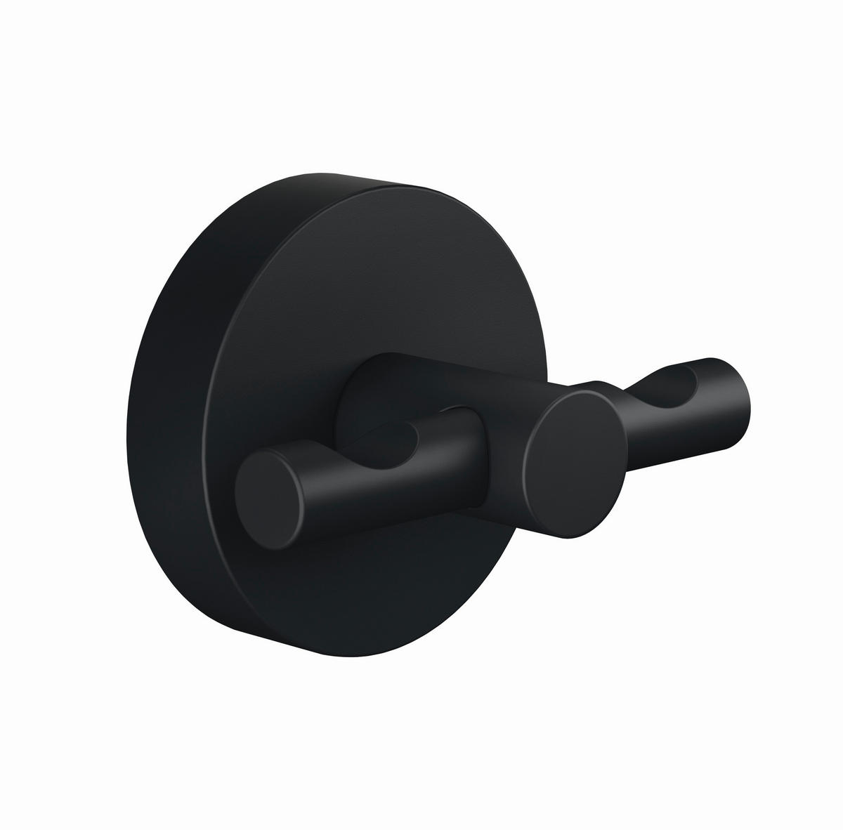 WANDHAKEN  in Schwarz  - Schwarz, Trend, Metall (6,5/5,3/5cm) - Tesa