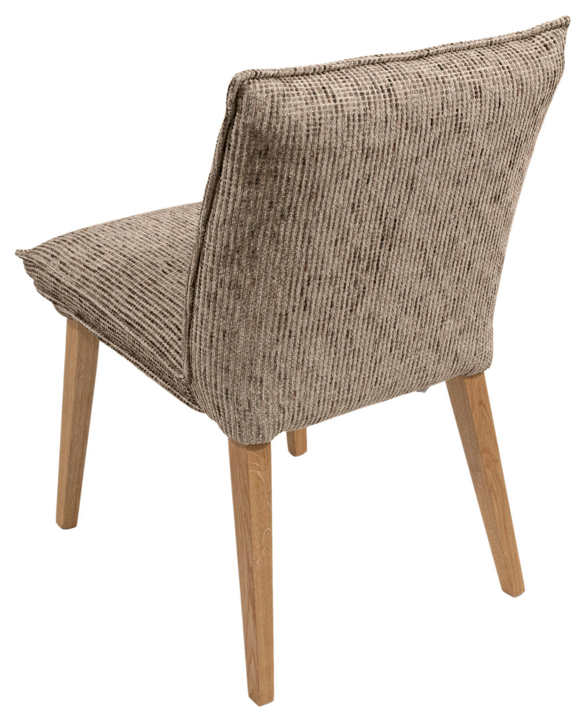 STUHL Chenille Braun, Eichefarben Eiche massiv  - Eichefarben/Braun, KONVENTIONELL, Holz/Textil (52/86/65cm) - Valdera