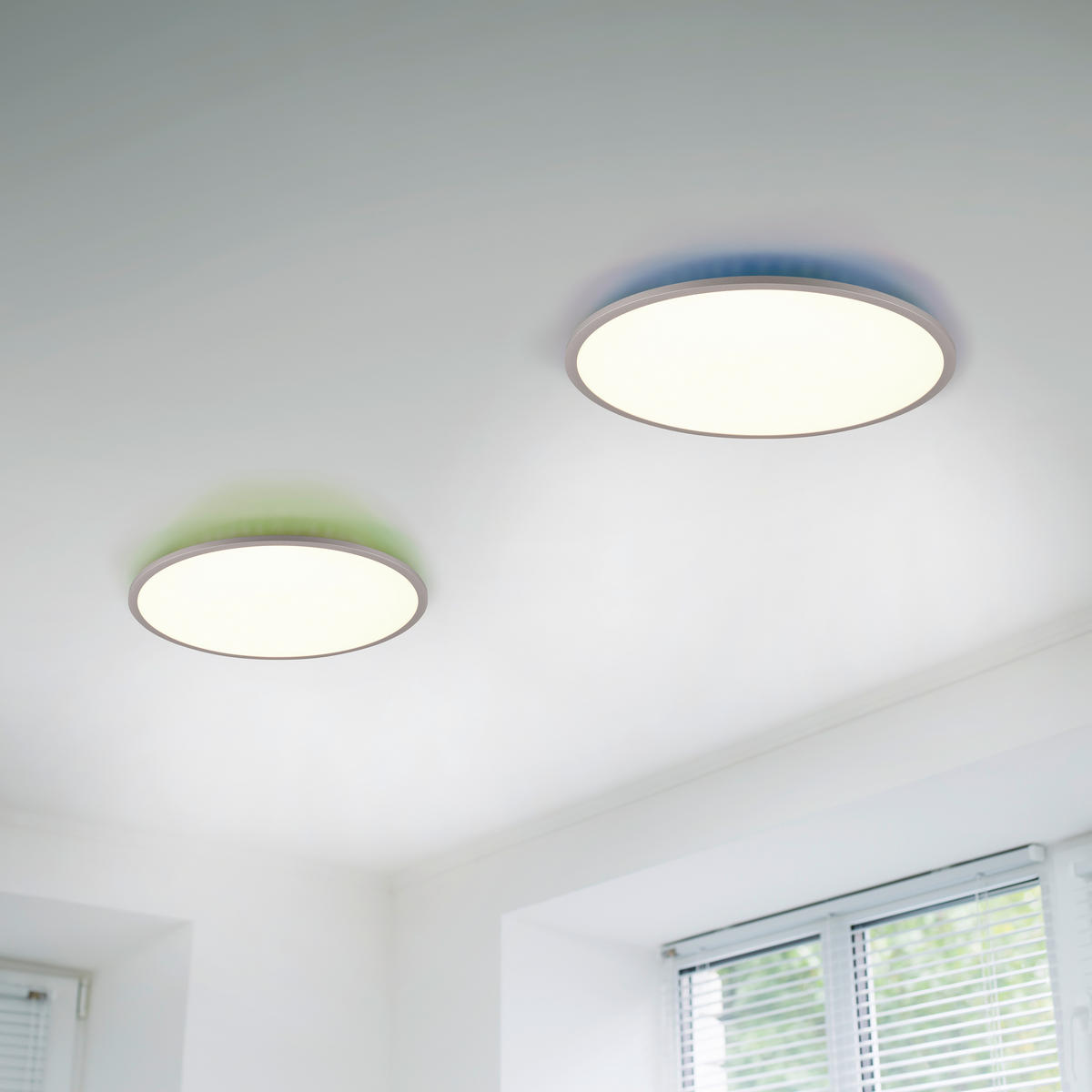 LED-DECKENLEUCHTE  40/5 cm    - Titanfarben, Basics, Metall (40/5cm) - Trio Leuchten