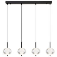LED-HÄNGLAMPA 85/15/120 cm  - klar/svart, Klassisk, metall/plast (85/15/120cm) - Globo