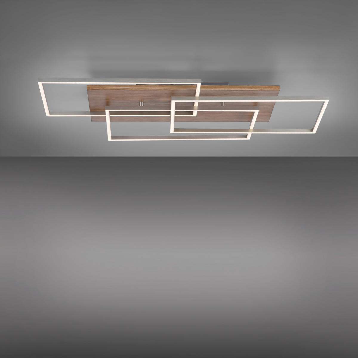 LED-DECKENLEUCHTE   - LIFESTYLE, Holz/Kunststoff (82/50cm)