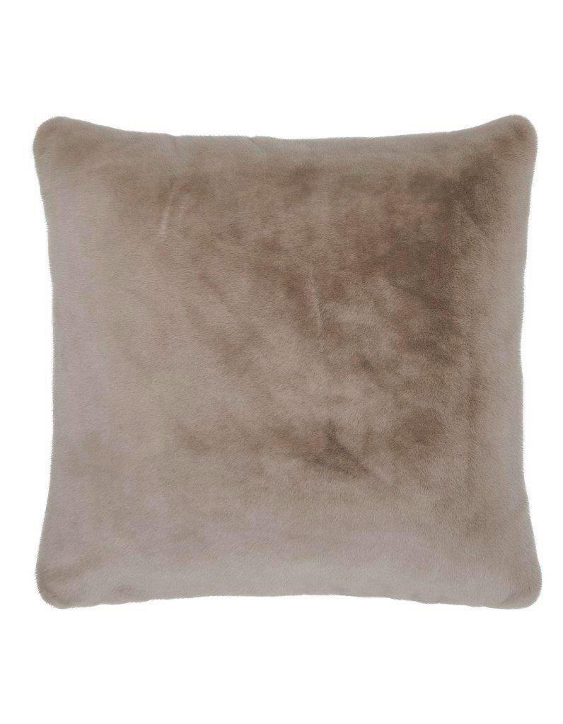 FELLKISSEN 50/50 cm  - Taupe, KONVENTIONELL, Fell/Textil (50/50cm) - Essenza