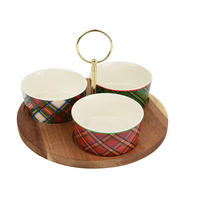 SNACKSSKÅL SET   - multicolor, Lifestyle, keramik (20/20cm)