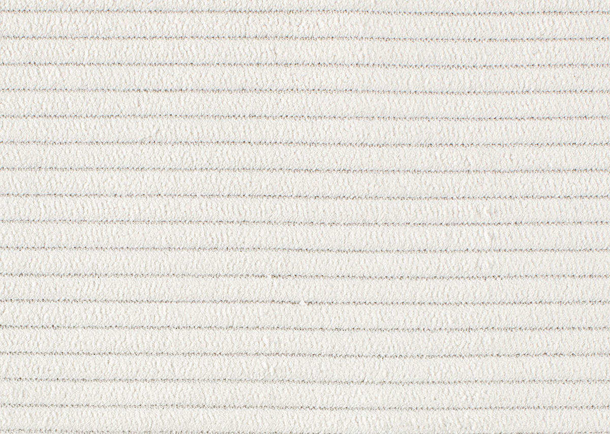 ECKSOFA Ottomane rechts, Eckteil  Weiß Feincord  - Schwarz/Weiß, Design, Holz/Textil (288/215cm) - Pure Home Lifestyle