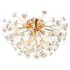 KRISTALL-DECKENLEUCHTE 45/25 cm   - Klar/Goldfarben, KONVENTIONELL, Glas/Metall (45/25cm) - Globo