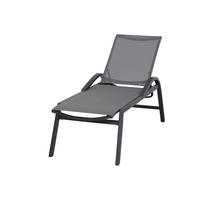GARTENLIEGE 64,5/117/176,5 cm  - Anthrazit, Basics, Kunststoff/Metall (64,5/117/176,5cm) - Siena Garden