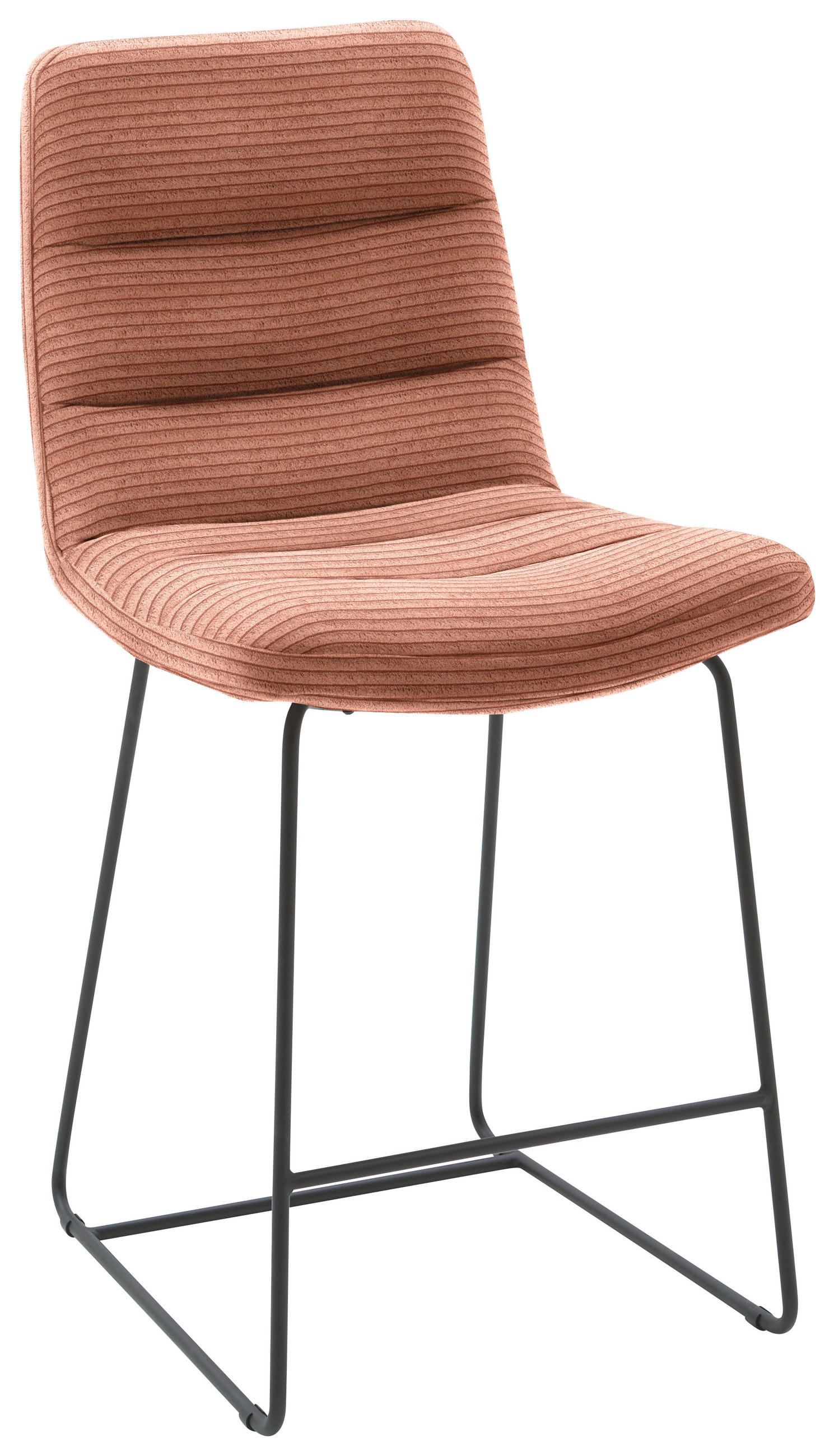 TRESENSTUHL - Rostfarben/Schwarz, Design, Textil/Metall (52/106/66cm) - Dieter Knoll