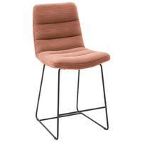 TRESENSTUHL - Rostfarben/Schwarz, Design, Textil/Metall (52/106/66cm) - Dieter Knoll