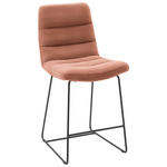 TRESENSTUHL in Rostfarben  - Rostfarben/Schwarz, Design, Textil/Metall (52/106/66cm) - Dieter Knoll