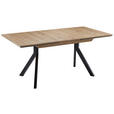 ESSTISCH 130-170/90/76 cm Nachbildung  Metall, Holzwerkstoff ausziehbar, in verschiedenen Größen erhältlich, in verschiedenen Holzdekoren erhältlich, Variantenauswahl rechteckig Schwarz, Eiche Artisan  - Schwarz/Eiche Artisan, Design, Holzwerkstoff/Metall