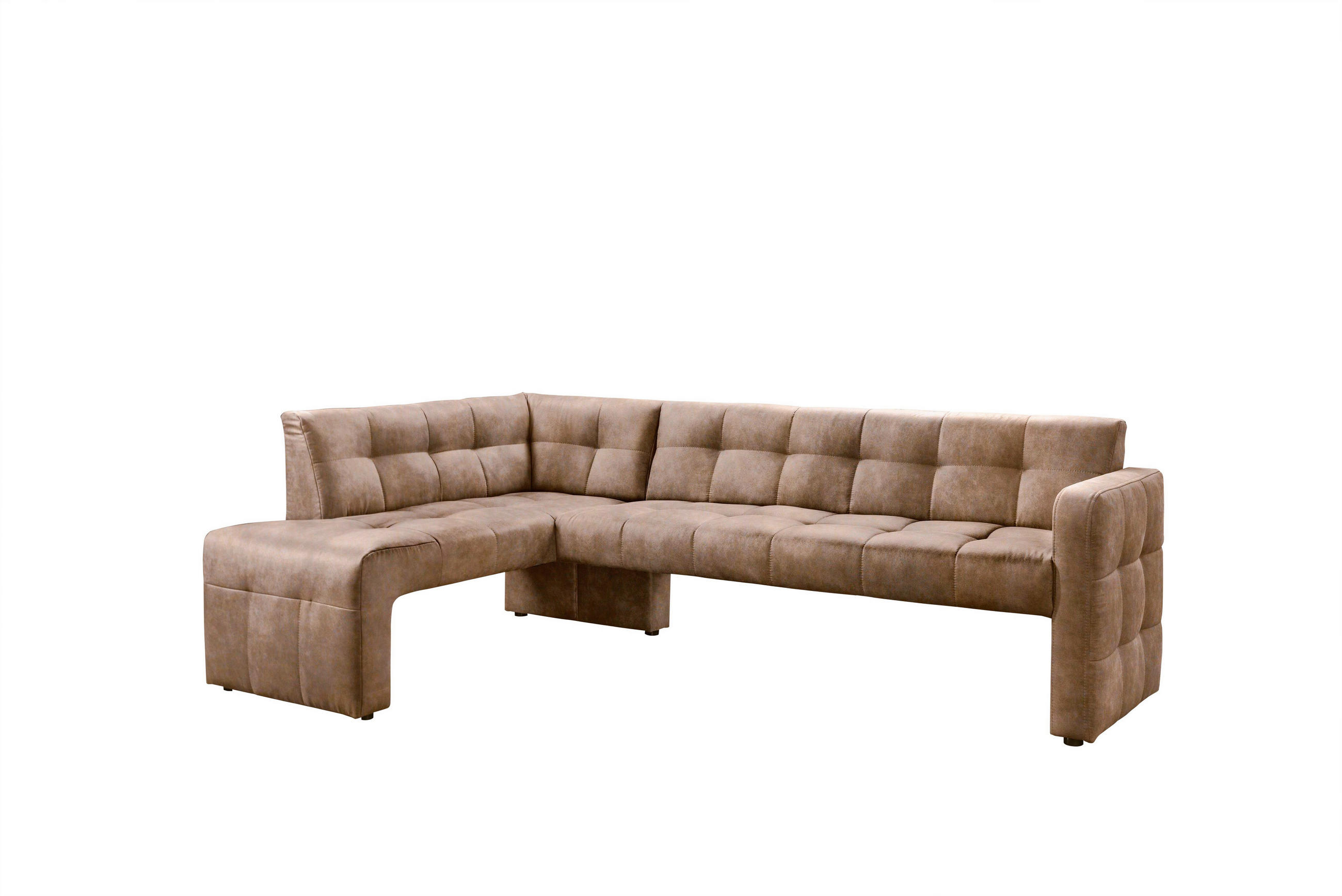 KLUPA KUTNA  konjak  drvo, tekstil, drvni materijal      - konjak/crna, Moderno, drvni materijal/drvo (245/157cm) - Livetastic