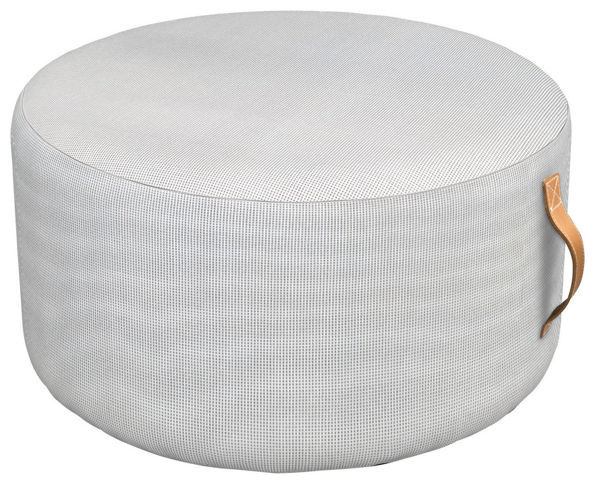 OUTDOORPOUF in  Uni  - Hellgrau, Basics, Textil (70/36cm)