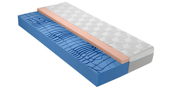 GELSCHAUMMATRATZE 180/190 cm Höhe ca. 24 cm  - Weiß, Basics, Textil (180/190cm) - Dieter Knoll