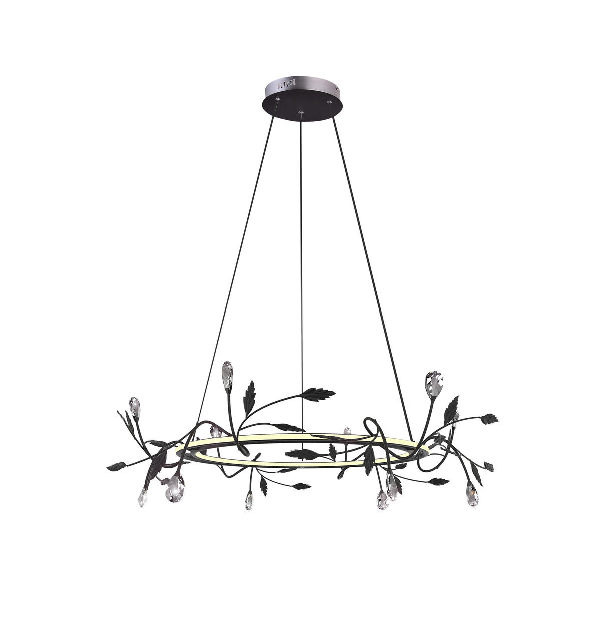 LED-PENDELLAMPA Giaros 65/65/120 cm  - svart, Klassisk, metall (65/65/120cm)