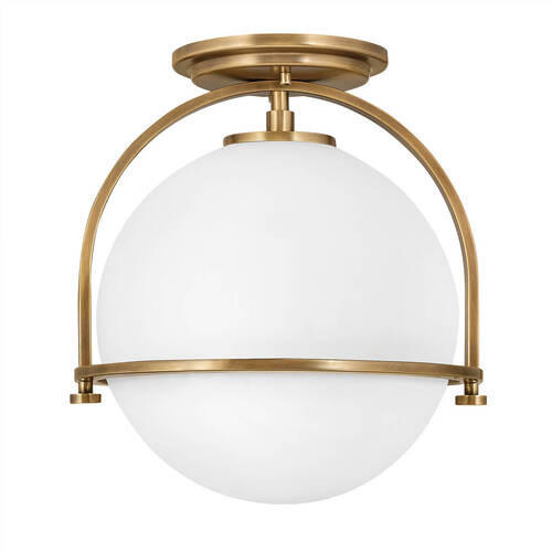 SVJETILJKA STROPNA Elstead Somerset  - boje mjeda, Design, staklo/metal (28.2/31.8cm) - Elstead Lighting