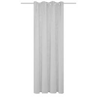 ÖSENVORHANG halbtransparent  - Grau, Basics, Textil (140/160cm)