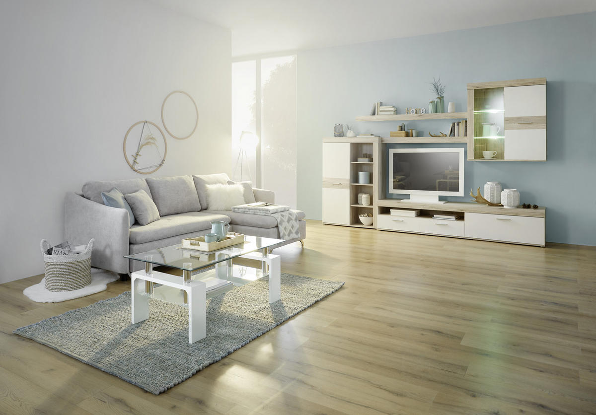 ECKSOFA in Struktur Grau  - Silberfarben/Grau, Design, Textil/Metall (223/146cm) - Ti'me