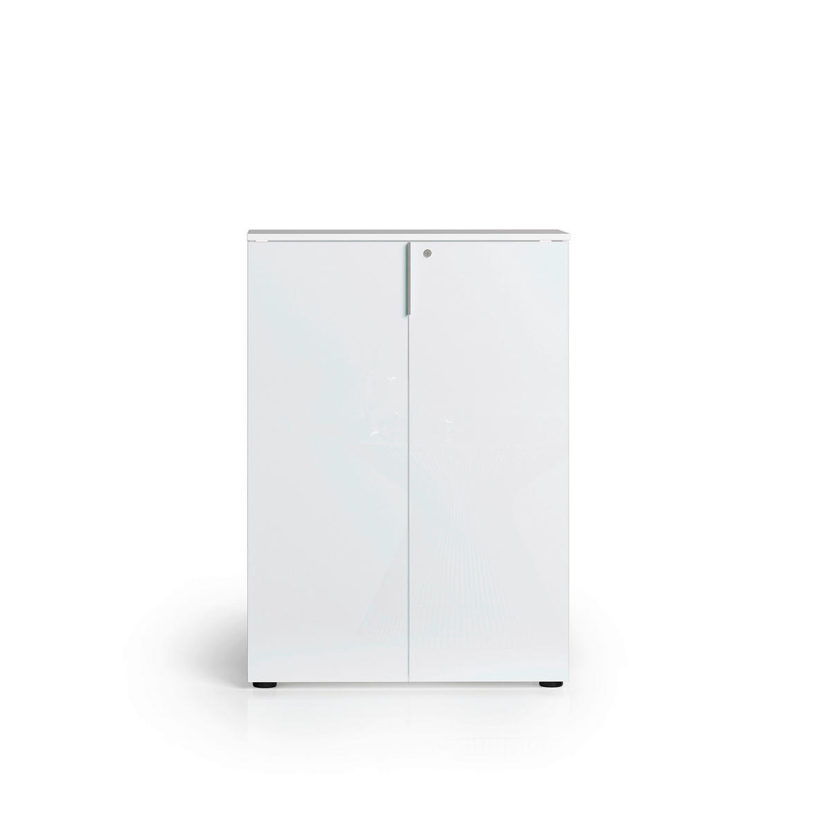 KOMMODE , 80/113/34 cm,  - Alufarben/Schwarz, Design, Glas/Holzwerkstoff (80/113/34cm) - Stylife