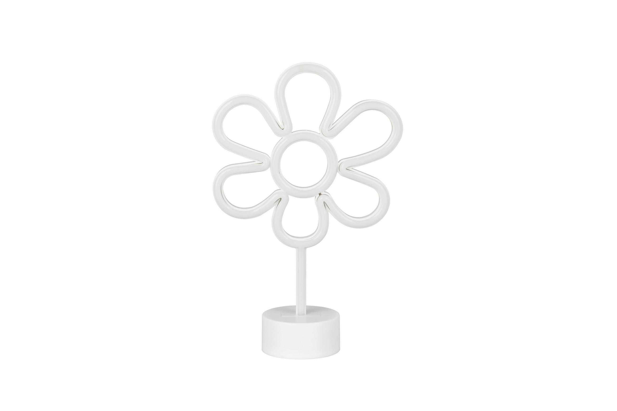 LED-TISCHLEUCHTE Rose 21/31/8,5 cm  - Weiß, LIFESTYLE, Kunststoff (21/31/8,5cm)