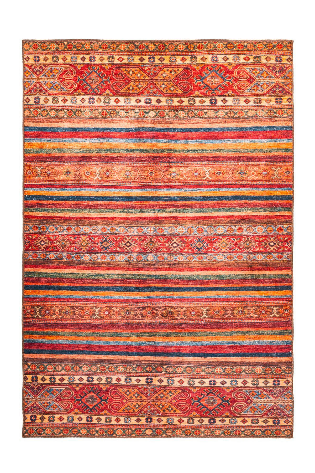 FLACHWEBETEPPICH 150/230 cm Faye 725 Multi / Rot Multicolor, Rot  - Rot/Multicolor, Basics, Textil (150/230cm) - Novel