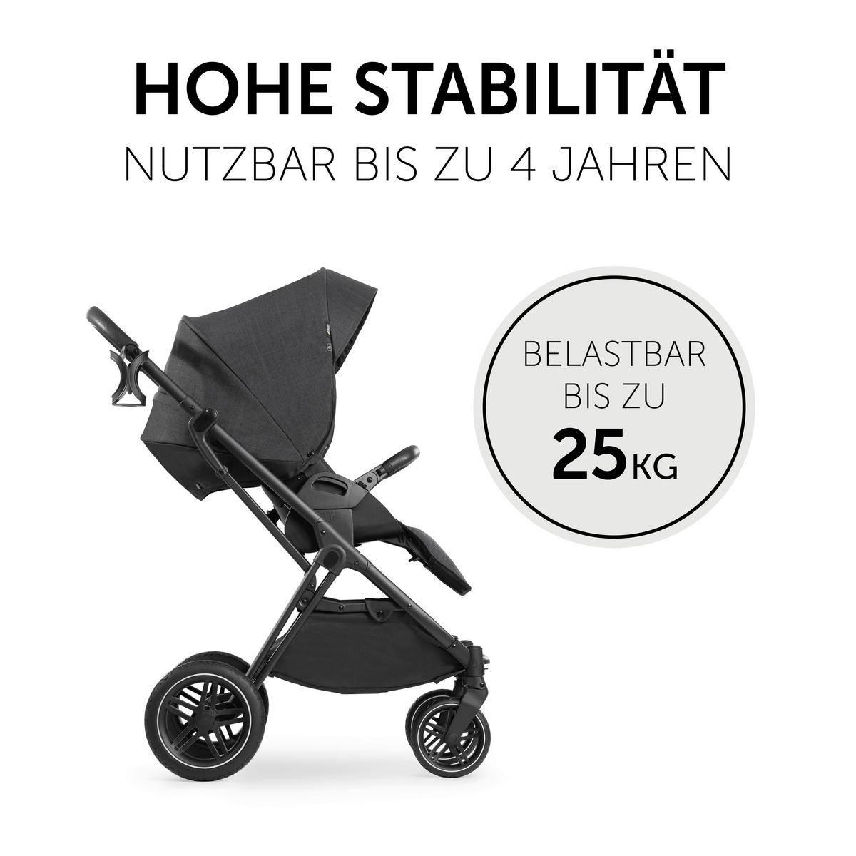 SET DJEČJIH KOLICA  Vision X  - crna, Basics, tekstil/metal (58/104,5/94cm) - Hauck