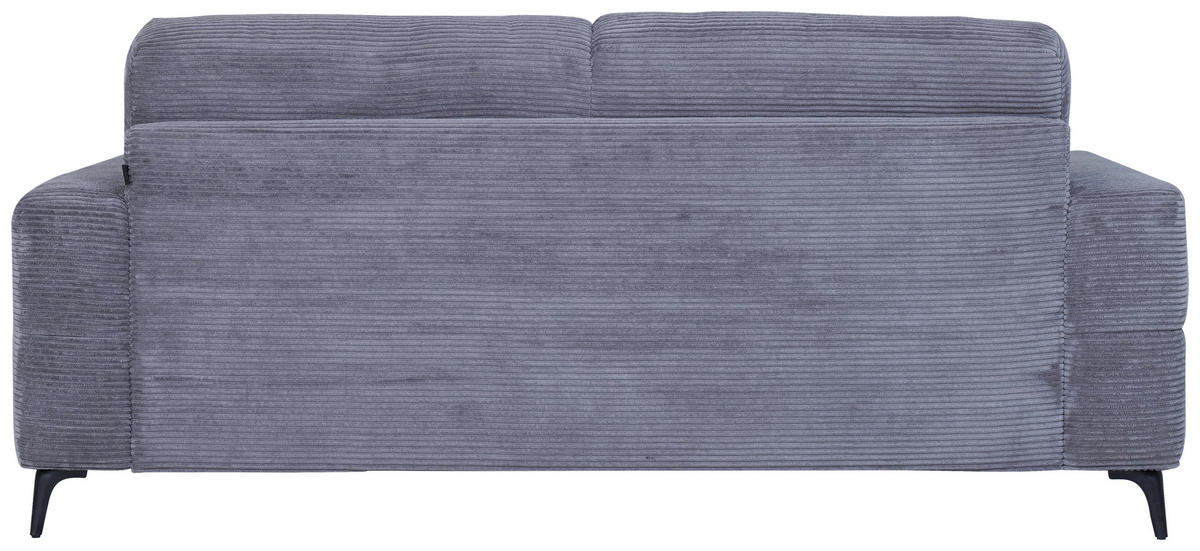 SCHLAFSOFA in Textil Dunkelgrau  - Dunkelgrau/Schwarz, Design, Textil/Metall (204/89/98cm) - Carryhome