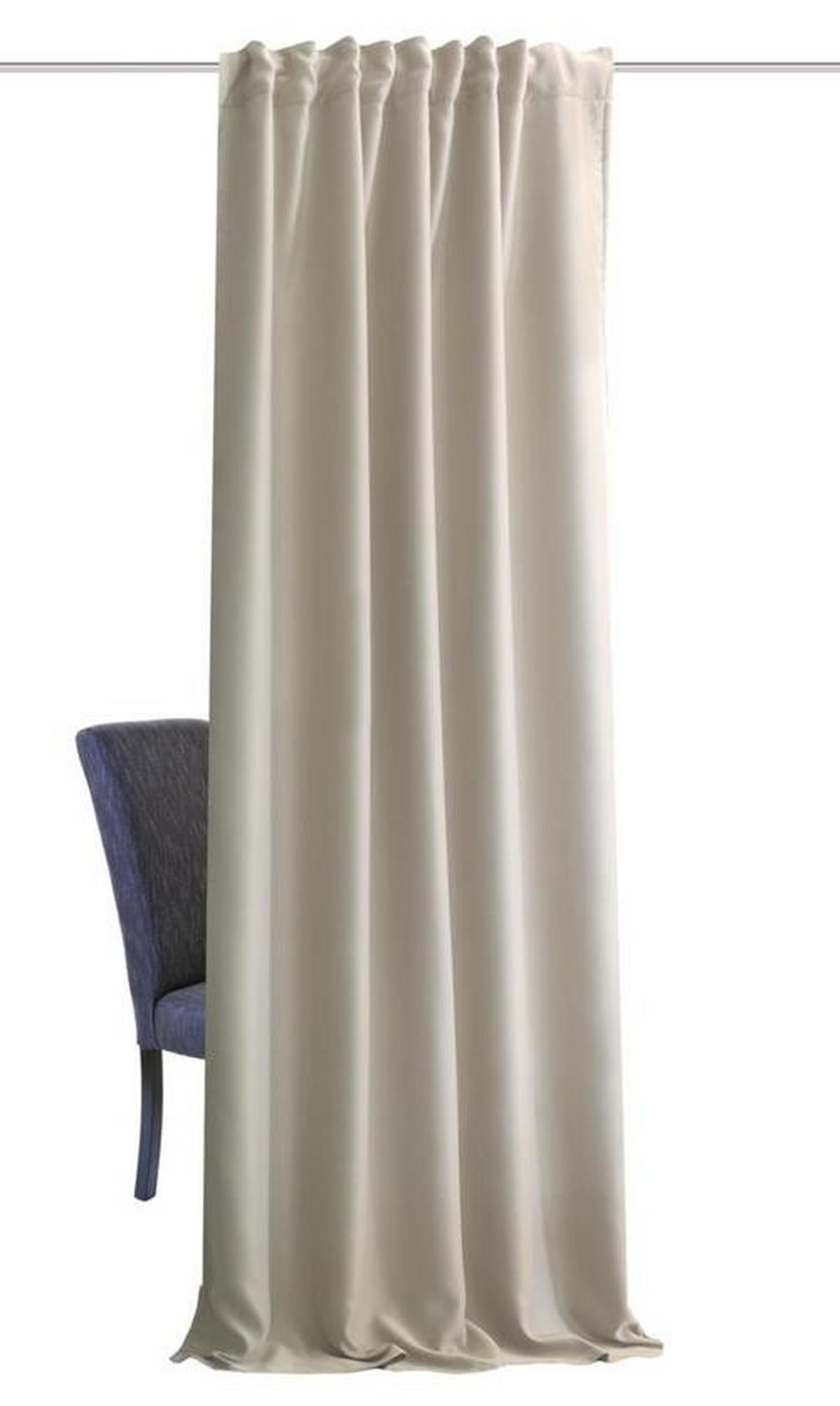 LÄRMSCHUTZVORHANG ACUSTICO Verdunkelung 135/160 cm   - Naturfarben, KONVENTIONELL, Textil (135/160cm)