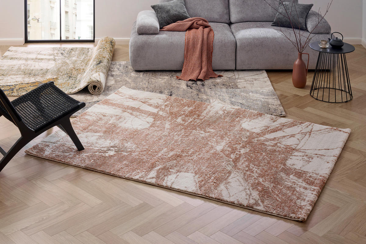 WEBTEPPICH 120/170 cm My Bologna Creme, Cognac  - Cognac/Creme, LIFESTYLE, Textil (120/170cm) - Obsession