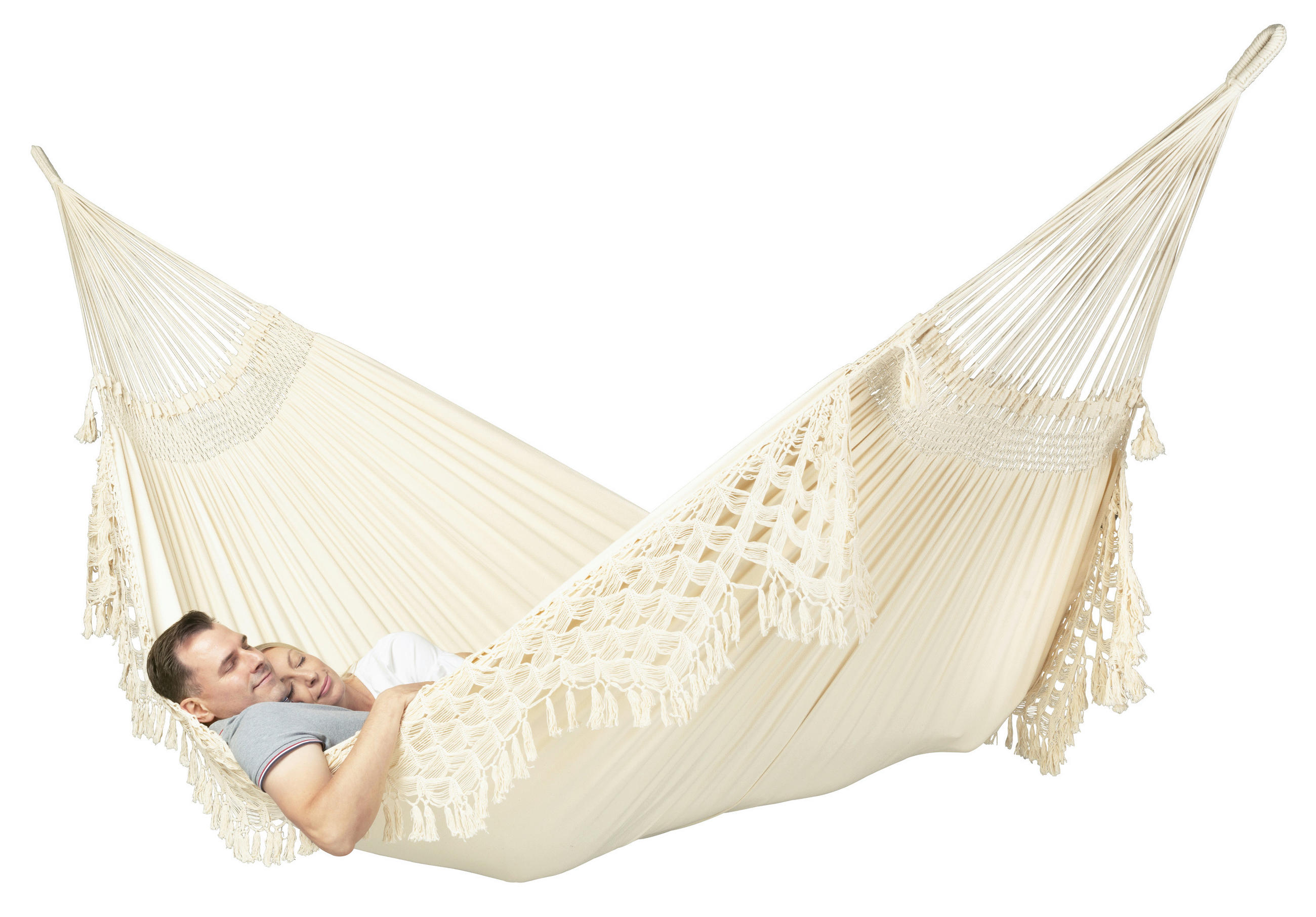 HÄNGEMATTE kingsize  - Beige, KONVENTIONELL, Textil (180/400cm) - La Siesta