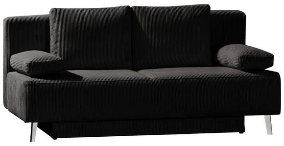 SCHLAFSOFA Spicy  mit Fußauswahl, Stoffauswahl, Rücken echt Cord Anthrazit, Grau  - Anthrazit/Grau, MODERN, Textil/Metall (193/85/88cm) - Novel
