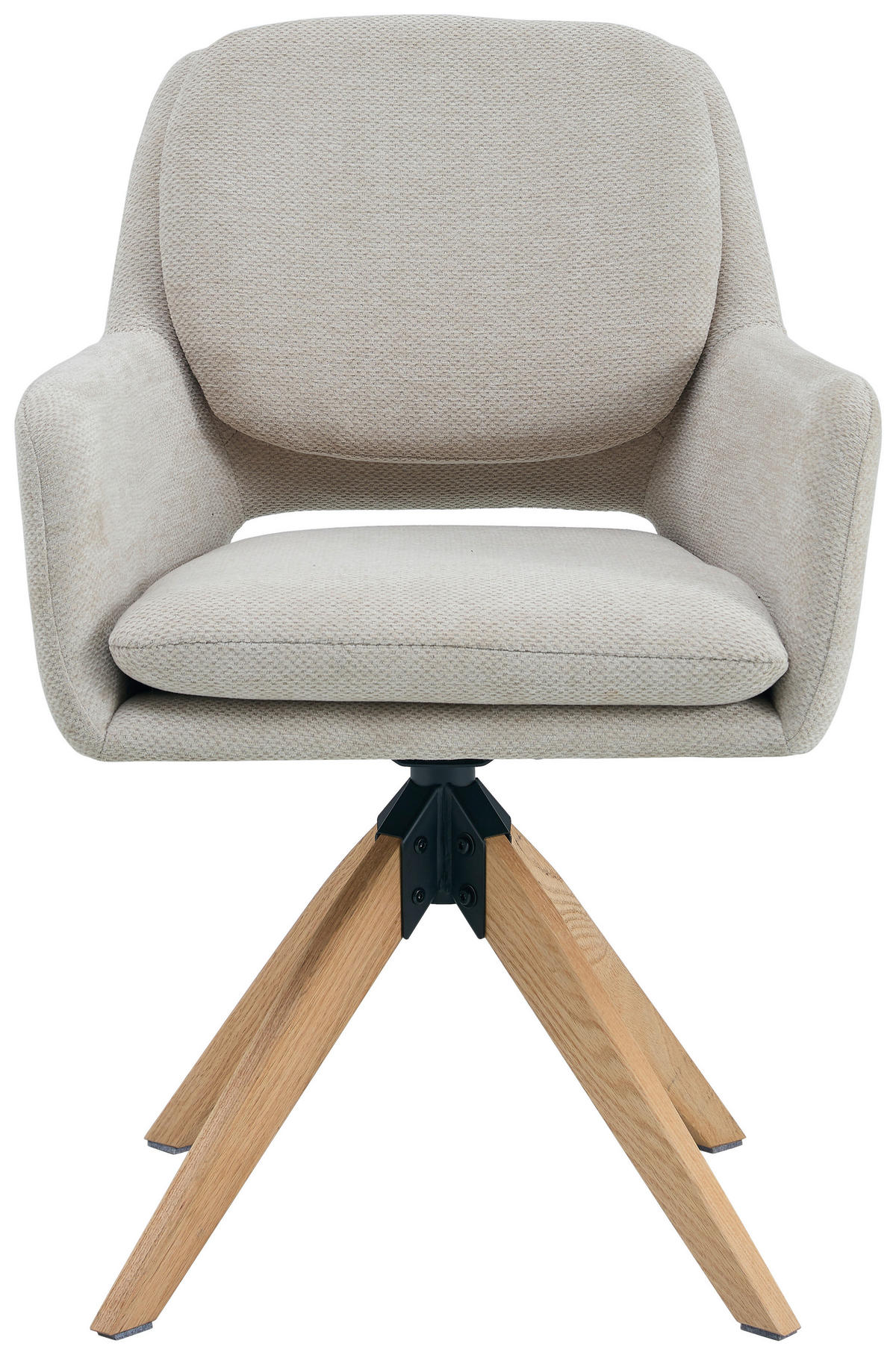 ARMLEHNSTUHL in Holz, Metall, Textil Beige  - Beige/Naturfarben, KONVENTIONELL, Holz/Textil (59/89/65cm) - Livetastic