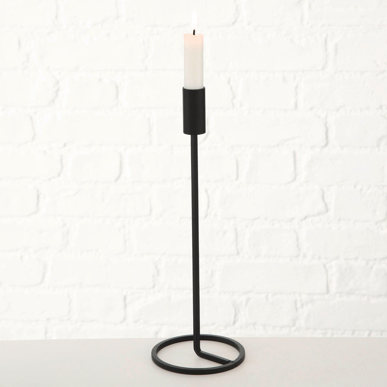 HENGERGYERTYATARTÓ - fekete, Basics, fém (11/32cm)