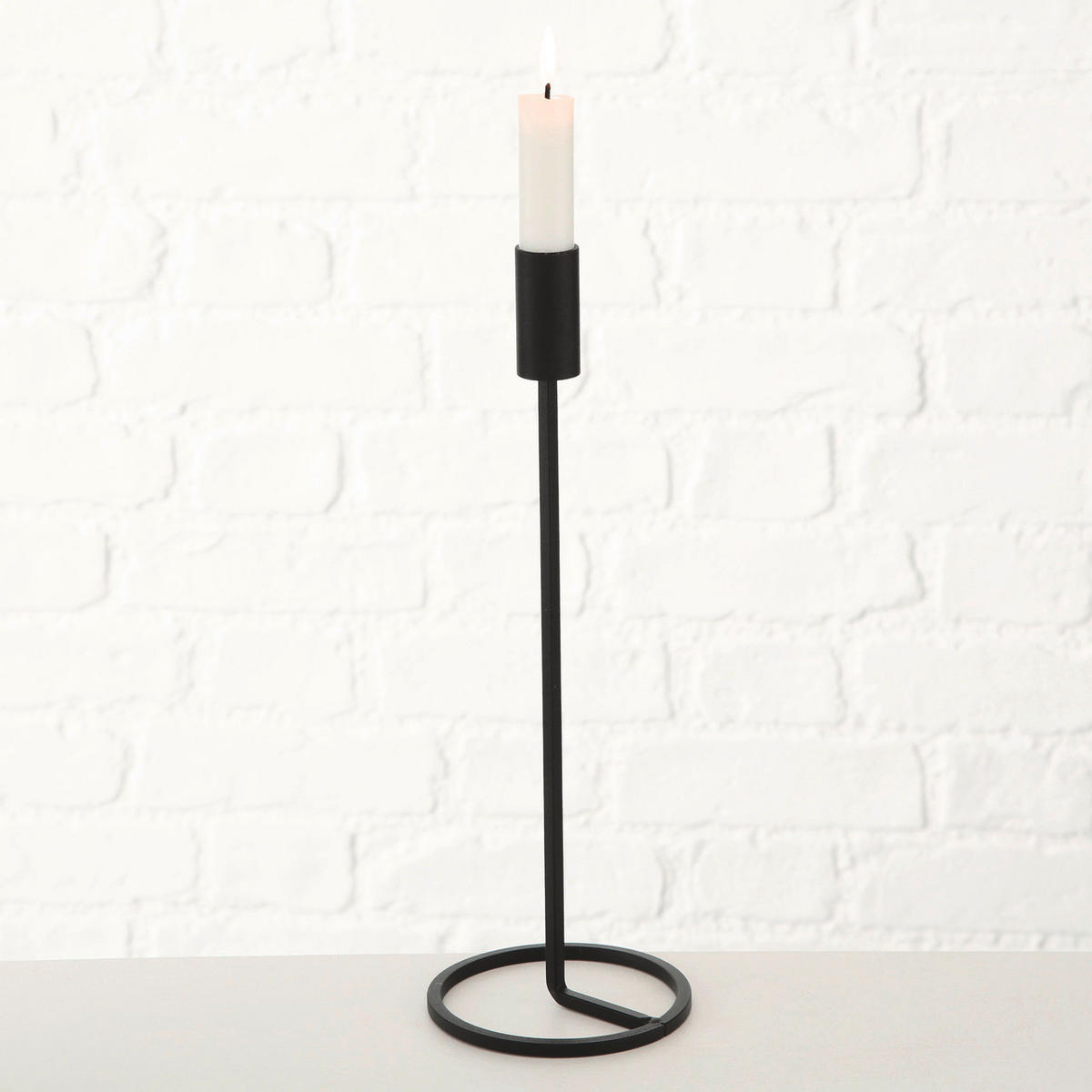 HENGERGYERTYATARTÓ - fekete, Basics, fém (11/32cm)