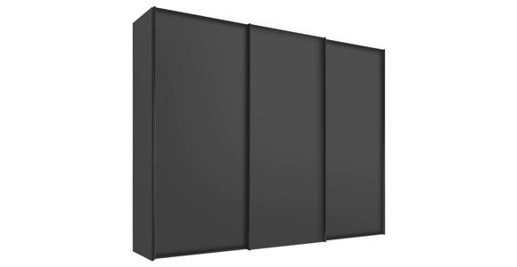 SCHWEBETÜRENSCHRANK  in Anthrazit  - Anthrazit/Graphitfarben, Design, Holzwerkstoff/Metall (280/240/68cm) - Moderano