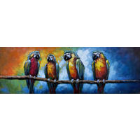 METALLBILD Tiere 90/30 cm  - Multicolor, LIFESTYLE, Metall (90/30cm) - Monee