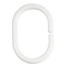 DUSCHVORHANGRINGE Weiß - Weiß, Basics (6/4cm) - SPIRELLA