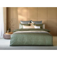 BETTWÄSCHESET Damast 160/210 cm  65 cm/100 cm  - Dunkelgrün, Basics, Textil (160/210cm) - Curt Bauer