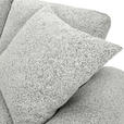 Ecksofa mit Funktion Creme Flachgewebe Zierkissen, Rückenkissen, Bettkasten, Schlaffunktion, Rücken echt, Liegefläche im Originalstoff  - Creme/Schwarz, KONVENTIONELL, Kunststoff/Textil (190/277cm) - Carryhome